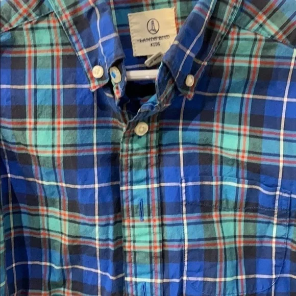 Lands End Kids Boys Button Down Shirt Size S - Picture 4 of 4